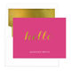 Hello Foil Stamped Folded Note Cards with Lined Envelopes Image 7 of 9